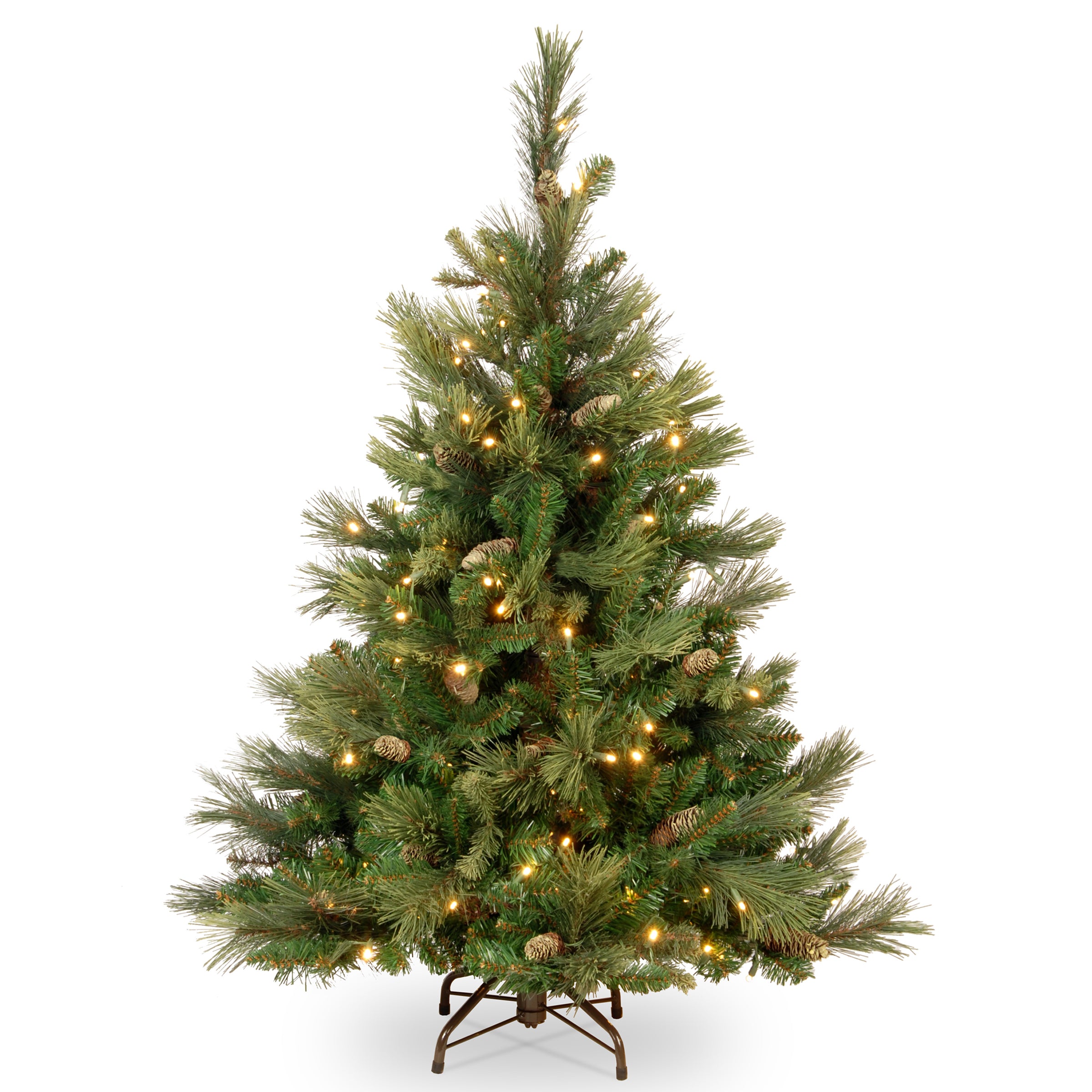 4.5 ft. Pre-Lit Carolina Pine Tree with Clear Lights